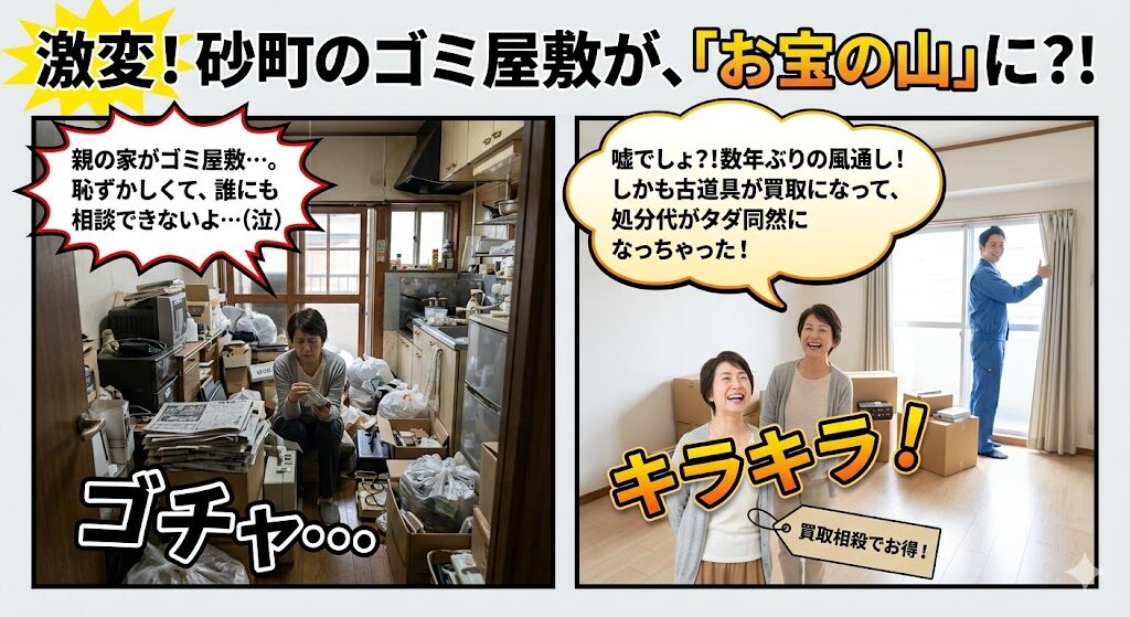 砂町の不用品回収ビフォーアフター