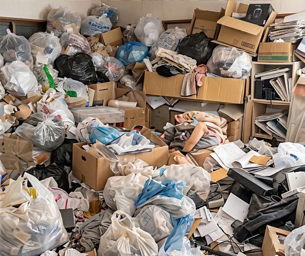 散らかった部屋の背景