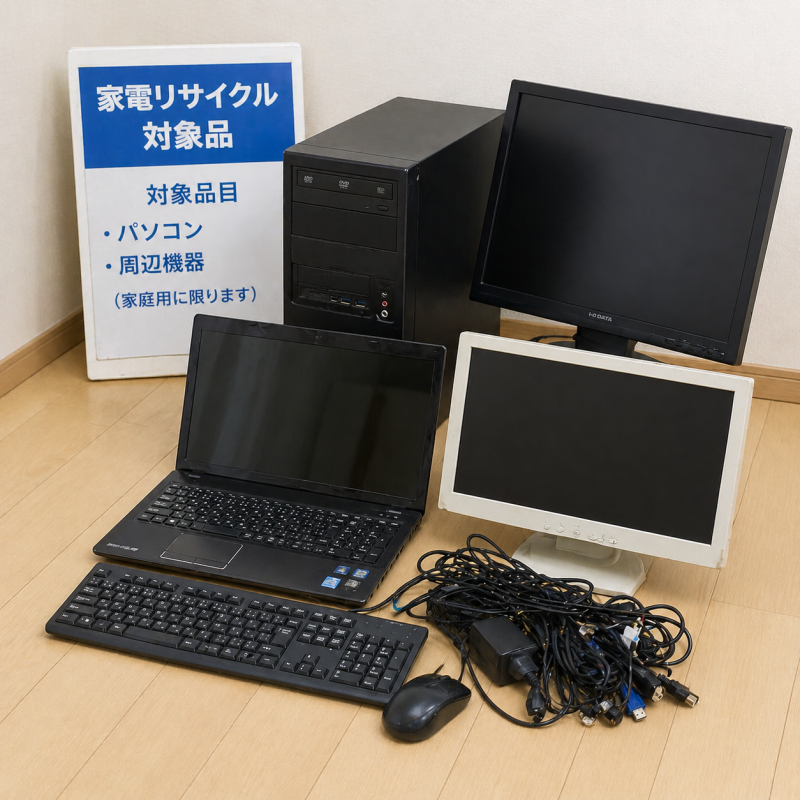 江東区でのパソコン・精密機器の回収風景