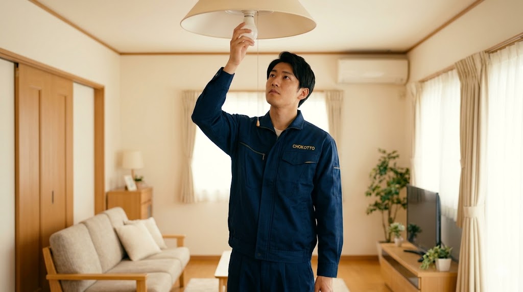 江東区の照明交換・電気工事なら便利屋ちょこっと｜明朗会計の地元のプロ
