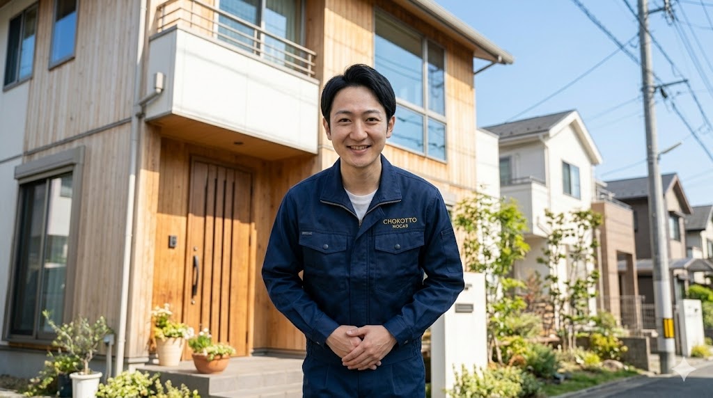 【江東区亀戸】外壁・屋根下の頑固な苔（コケ）除去は便利屋ちょこっと